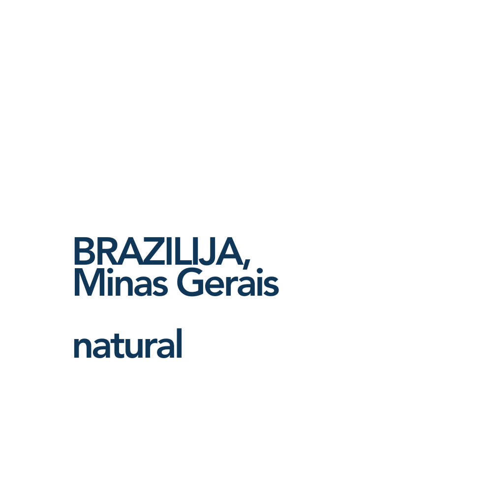 Brazilija, Minas Gerais // rūšinės kavos pupelės