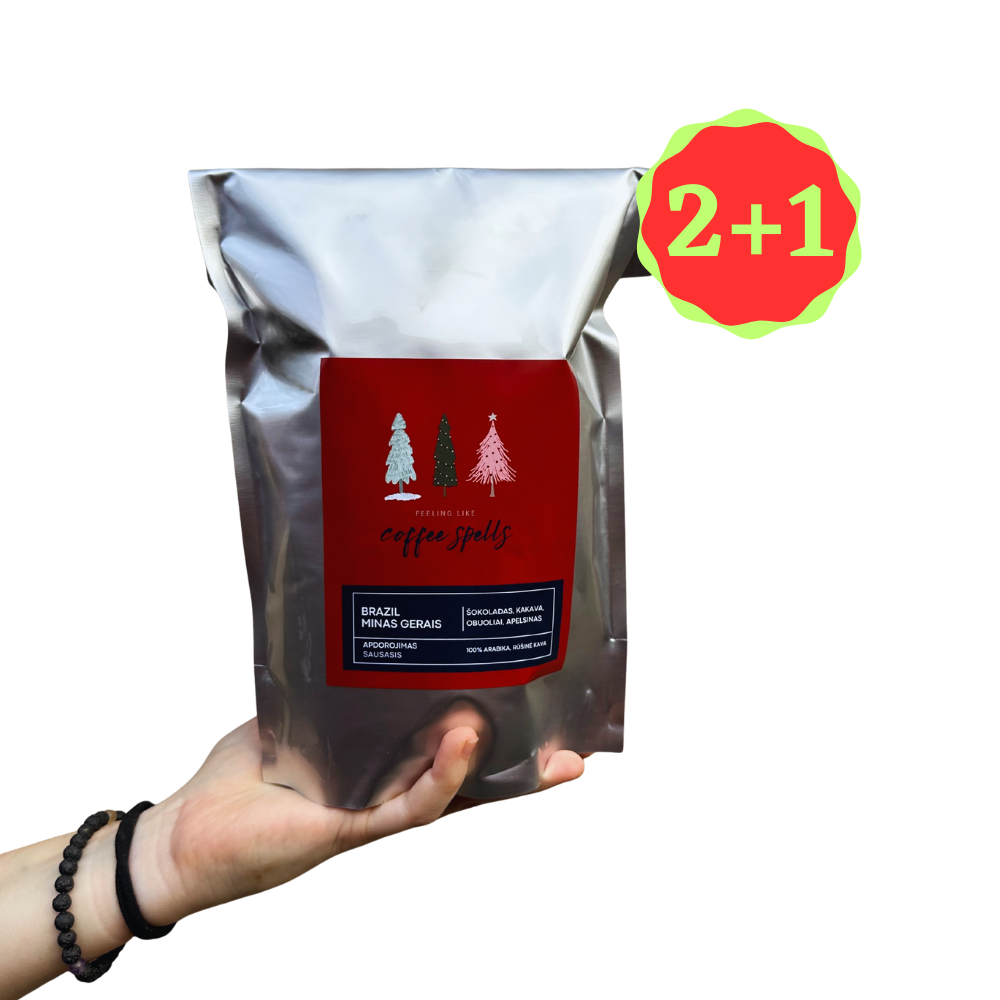 Brazilija, Peaberry // rūšinės kavos pupelės, 200 g.
